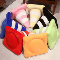 HKM-139731 Creative Round Cone Pillow - Colorful Ice Cream Cone Design for Home and Sofa