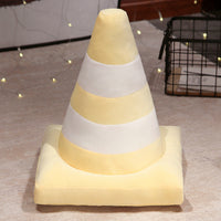 HKM-139731 Creative Round Cone Pillow - Colorful Ice Cream Cone Design for Home and Sofa