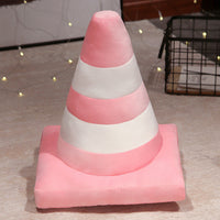 HKM-139731 Creative Round Cone Pillow - Colorful Ice Cream Cone Design for Home and Sofa
