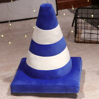 HKM-139731 Creative Round Cone Pillow - Colorful Ice Cream Cone Design for Home and Sofa