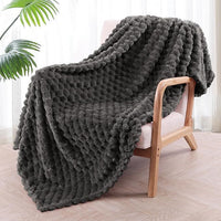 HKM-139923 Children's Cozy Soft Plaid Blanket - Various Sizes and Colors in Polyester Fabric