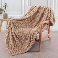 HKM-139923 Children's Cozy Soft Plaid Blanket - Various Sizes and Colors in Polyester Fabric