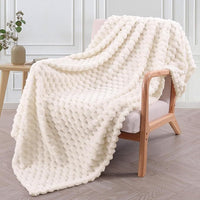 HKM-139923 Children's Cozy Soft Plaid Blanket - Various Sizes and Colors in Polyester Fabric