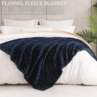 HKM-139923 Children's Cozy Soft Plaid Blanket - Various Sizes and Colors in Polyester Fabric