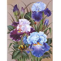 HKM-139923 Cotton Cross Stitch Kit with Precise Printing - 14CT 40x50cm Decorative Artwork for Bedroom