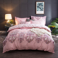 HKM-139923 Idyllic Floral Cotton Bedding Set for 1.2m Bed - Includes Quilt Cover and Pillowcases