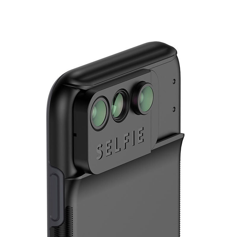 HKM-140179 Protective TPU Mobile Phone Case with Wide-Angle, Macro, and Fisheye Lens for Enhanced Photography