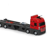 HKM-140179 Transforming Truck Storage Slot Toy Set with 6 Die Cast Cars for Kids Ages 3 and Up