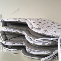 HKM-140307 Baby Crib Bed Bumper Pad - Polyester Fiber, 200x33cm, Ideal for 0-3 Years