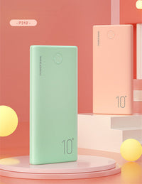 HKM-140307 Large-Capacity Portable Power Bank for Mobile Devices - Polymer Lithium Ion Battery, Soft Case Design, Plastic Shell