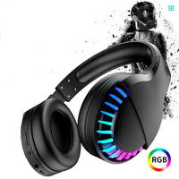 HKM-140435 Bluetooth Heavy Bass Noise Reduction Gaming Headset with Call Function and Voice Control