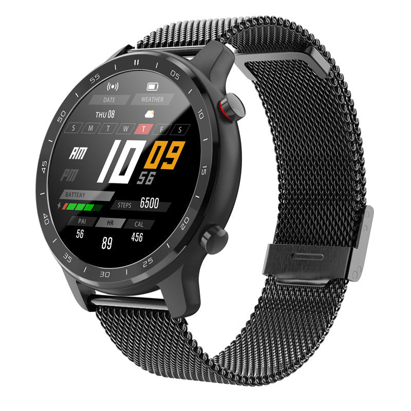 HKM-140435 Body Temperature, Heart Rate, Blood Pressure & Blood Oxygen Smart Bracelet - 1.3 Inch Touch Screen, USB Rechargeable