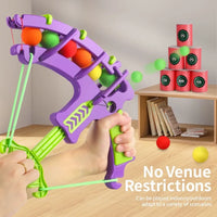 HKM-140755 Children's Bow and Arrow Target Set - Indoor/Outdoor Fun with Eco-Friendly Throwing Sponge Balls