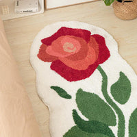 HKM-140755 Tulip Plush Bedside Blanket in Floral Patterns - Soft Polyester Fiber, Multiple Sizes Available