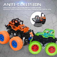 HKM-140883 Inertia 4WD Off-Road Monster Truck Toy for Kids - Friction Powered, 1:32 Scale, Durable Plastic