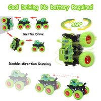 HKM-140883 Inertia 4WD Off-Road Monster Truck Toy for Kids - Friction Powered, 1:32 Scale, Durable Plastic