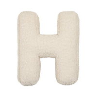 HKM-140883 Lambswool Alphabet Pillow for Kids - Toddler Sleep Comfort in Solid Colors