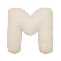HKM-140883 Lambswool Alphabet Pillow for Kids - Toddler Sleep Comfort in Solid Colors