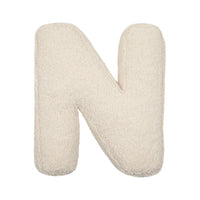 HKM-140883 Lambswool Alphabet Pillow for Kids - Toddler Sleep Comfort in Solid Colors