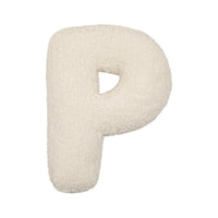 HKM-140883 Lambswool Alphabet Pillow for Kids - Toddler Sleep Comfort in Solid Colors