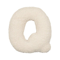 HKM-140883 Lambswool Alphabet Pillow for Kids - Toddler Sleep Comfort in Solid Colors