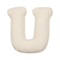 HKM-140883 Lambswool Alphabet Pillow for Kids - Toddler Sleep Comfort in Solid Colors
