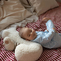 HKM-140883 Lambswool Alphabet Pillow for Kids - Toddler Sleep Comfort in Solid Colors