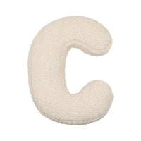 HKM-140883 Lambswool Alphabet Pillow for Kids - Toddler Sleep Comfort in Solid Colors