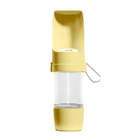 HKM-140947 Portable Dog Water Bottle with Foldable Bowl for Outdoor Activities, 450ml Capacity