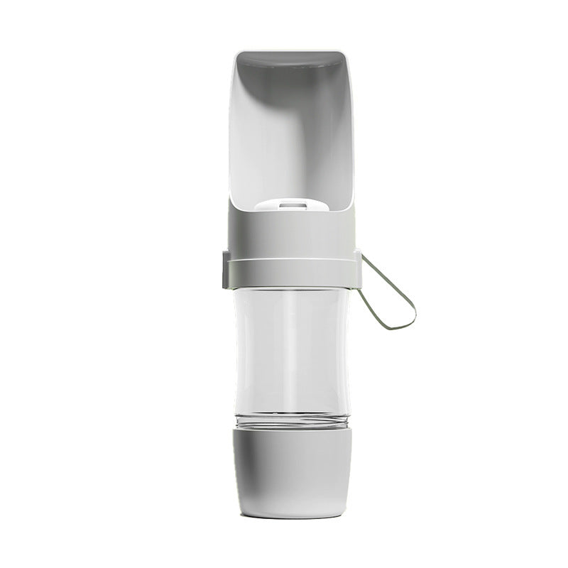 HKM-140947 Portable Dog Water Bottle with Foldable Bowl for Outdoor Activities, 450ml Capacity