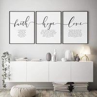 HKM-141011 Modern Minimalist Black Text Art Set on White Base - Frameless Decorative Paintings for Living Room
