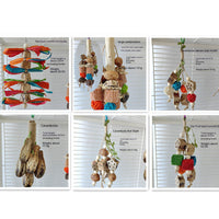 HKM-141011 Parrot Chew Toys and Bird Stand Rod for Small Pets - Safe Non-Toxic Chewing Supplies