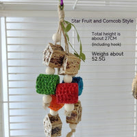 HKM-141011 Parrot Chew Toys and Bird Stand Rod for Small Pets - Safe Non-Toxic Chewing Supplies