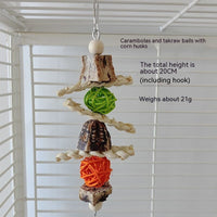 HKM-141011 Parrot Chew Toys and Bird Stand Rod for Small Pets - Safe Non-Toxic Chewing Supplies