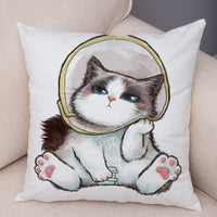HKM-141139 Mixed Color Linen Pillowcase for Living Room - 45x45cm Polyester Design