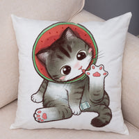 HKM-141139 Mixed Color Linen Pillowcase for Living Room - 45x45cm Polyester Design