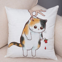 HKM-141139 Mixed Color Linen Pillowcase for Living Room - 45x45cm Polyester Design