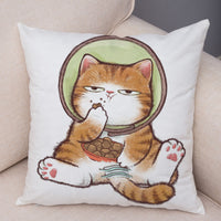 HKM-141139 Mixed Color Linen Pillowcase for Living Room - 45x45cm Polyester Design