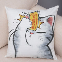 HKM-141139 Mixed Color Linen Pillowcase for Living Room - 45x45cm Polyester Design