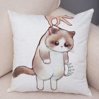 HKM-141139 Mixed Color Linen Pillowcase for Living Room - 45x45cm Polyester Design