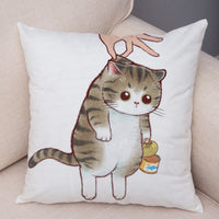 HKM-141139 Mixed Color Linen Pillowcase for Living Room - 45x45cm Polyester Design