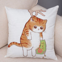 HKM-141139 Mixed Color Linen Pillowcase for Living Room - 45x45cm Polyester Design