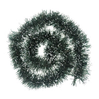 HKM-141203 Dark Green Ribbon with White Border for Christmas Decoration - 2m Length, 8cm Width