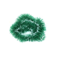 HKM-141203 Dark Green Ribbon with White Border for Christmas Decoration - 2m Length, 8cm Width