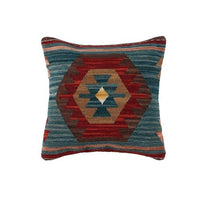HKM-141203 Geometric American Country Style Kilim Handwoven Wool Pillow Cover - 45x45cm / 60x60cm