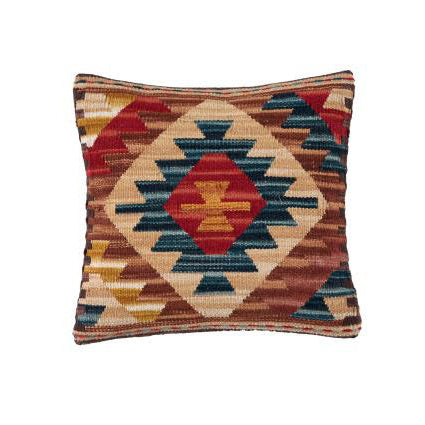 HKM-141203 Geometric American Country Style Kilim Handwoven Wool Pillow Cover - 45x45cm / 60x60cm