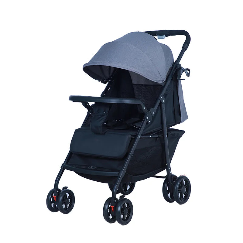KTX-141267 Convertible 2-in-1 Foldable Four-Wheel Baby Stroller with Cute Design