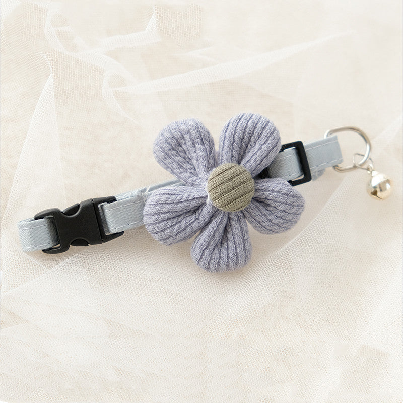 HKM-141267 Customizable Collar with Flower Designs for Small to Large Pets