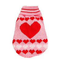 HKM-141331 Festive Maple Snowflake Turtleneck Knitted Sweater for Pets