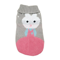 HKM-141331 Festive Maple Snowflake Turtleneck Knitted Sweater for Pets